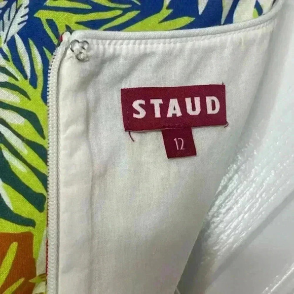 STAUD Multicolor Tropical Print Mini Dress - Picture 7 of 14